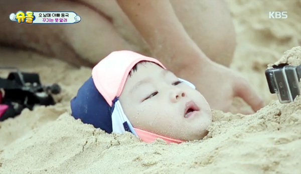 ▲ KBS2 ‘해피선데이-슈퍼맨이 돌아왔다’ 대박이, 이동국에 또 당했다