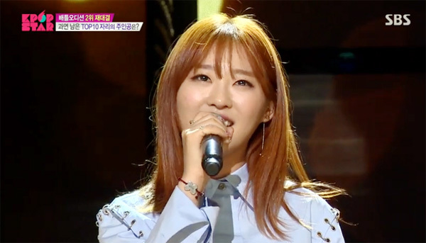▲ SBS ‘K팝스타6 (KPOP STAR 6)’ 배틀오디션 2위 재대결 마은진