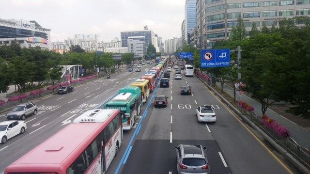 ▲ 일산동구청 BRT 교통혼잡