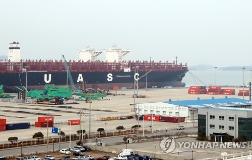 본격적인 세월호 선체 조사가 진행될 목포신항.  /연합