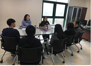 ▲ 평택시 청소년진로동아리  드림디톡스 면접