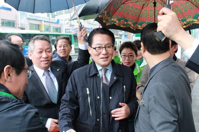 ▲ 박지원 대표 지원유세(하남)