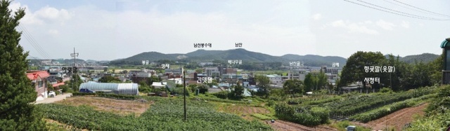 ▲ 군하리 마을전경
