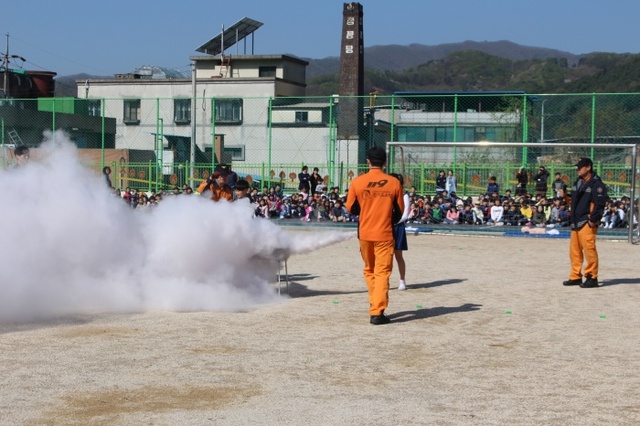 ▲ 사진3 가평교육 0419 합동소방훈련