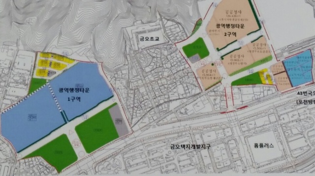 ▲ 법원, 검찰청사예벙부지 행정타운 1구역