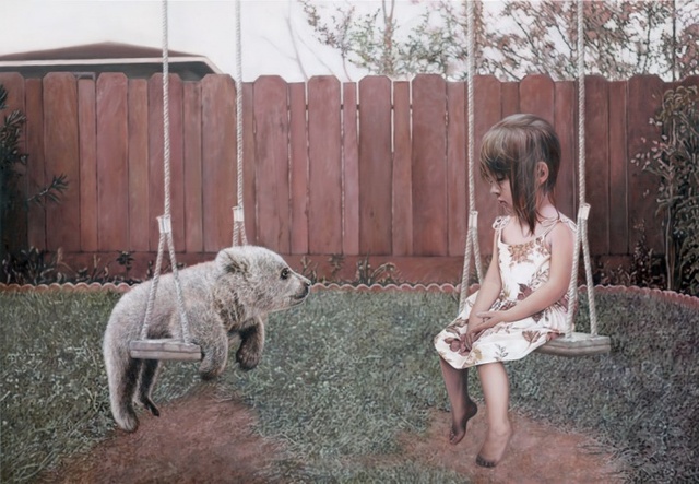 ▲ 신소영, 바라보는 공기, 캔버스에 유채, 162.2×112.2cm, 2013