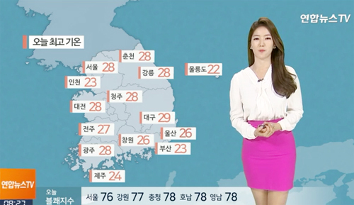 ▲ 오늘(18일), 전국 30도 안팎 ‘초여름 날씨’…자외선·오존농도 ↑, 미세먼지 ‘보통’. 연합뉴스TV 캡처