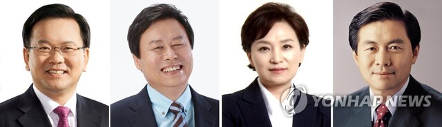 ▲ 문재인 대통령은 30일 신임 행정자치부 장관 후보자에 김부겸(왼쪽 부터), 문화체육관광부 장관 후보자에 도종환, 국토교통부 장관 후보자에 김현미, 해양수산부 장관 후보자에 김영춘 더불어민주당 의원을 각각 지명했다. 연합뉴스