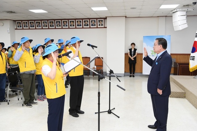 ▲ 감동깔끄미사업단 발대식
