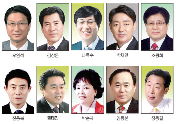 ▲ 우수의원 얼굴