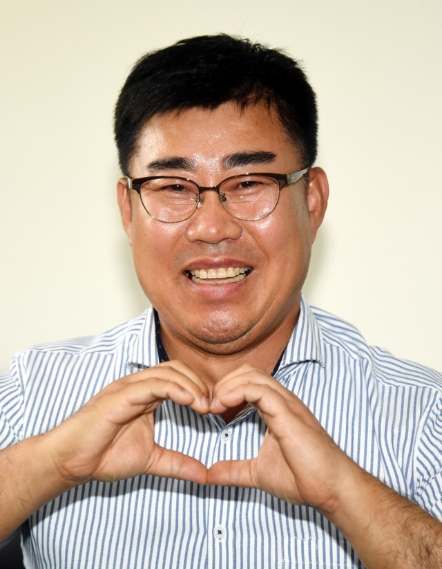 ▲ 안태성 장애인 양궁감독. 김시범기자
