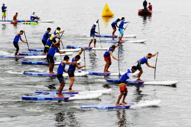 ▲ Sup 2km 코스 스타트 장면
