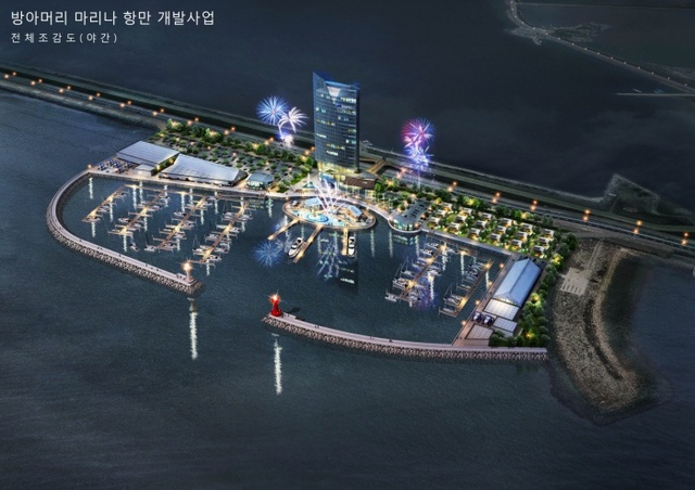 ▲ 안산시 방아머리 마리나항만 조감도