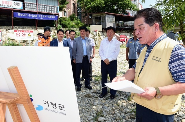 ▲ 김동근 부지사 여름철 안전 현장점검2(가평대성리)
