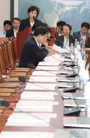 ▲ 김현미 국토교통부 장관이 5일 오전 국회에서 열린 국토교통위원회에서 추가경정예산안에 관해 제안 설명을 하고 있다. 연합뉴스