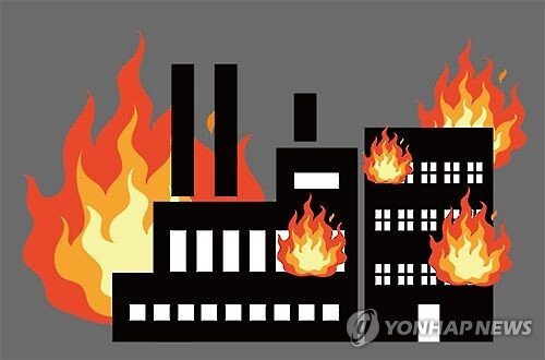▲ 대구 성서공단 섬유공장에 화재. 연합뉴스