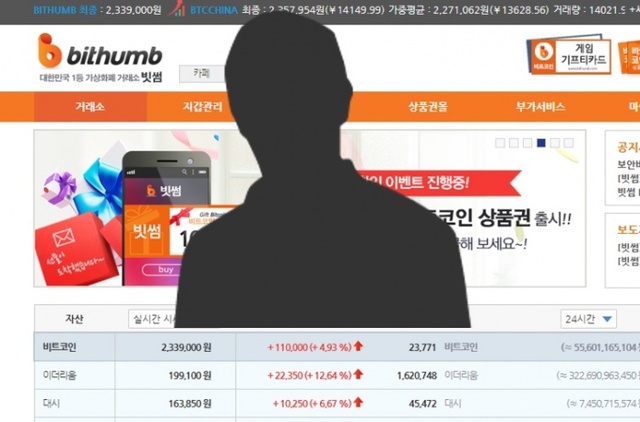 ▲ 해킹 논란에 선 빗썸의 실소유주가 유명 연예기획사 대표인 것으로 드러났다.