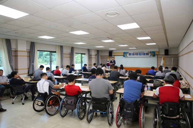 ▲ 경기도장애인체육회, 전국장애인체전 필승다짐대회 개최