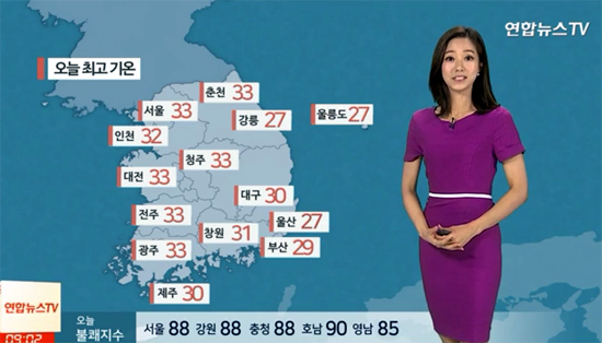 ▲ 서울·대전·광주 등 33도↑ ‘폭염특보’. 연합뉴스TV