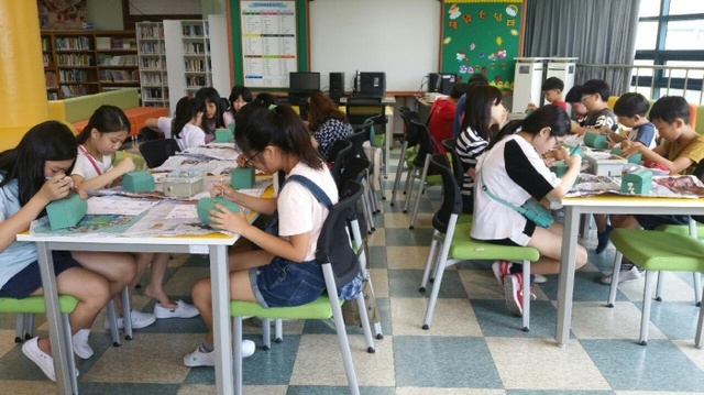 ▲ 군포 당정초등학교 통합 캠프 운영