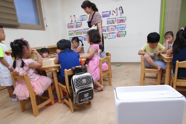 ▲ 용인시 어린이집 공기청정기 설치1