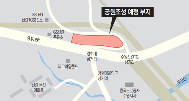 ▲ 수원신갈IC 부지 약도