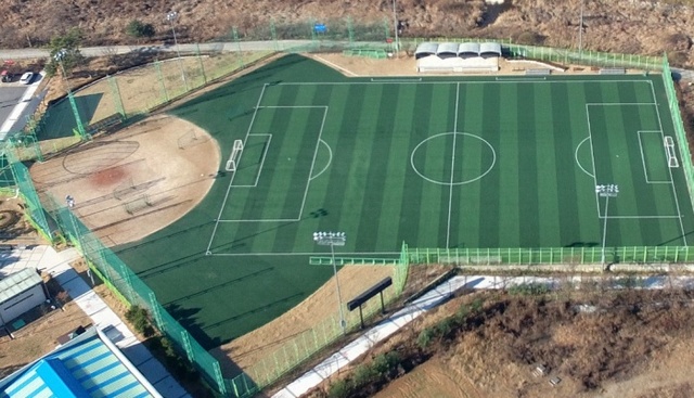 ▲ 광주시, 공공체육시설 ‘안전이상 無’(도척 그린공원 축구장)