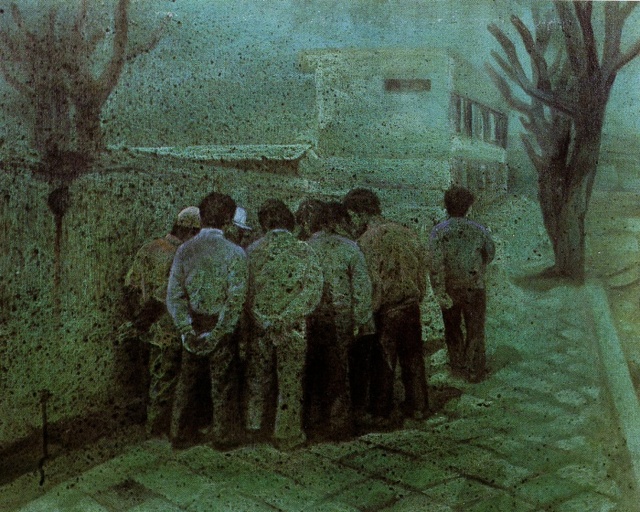▲ 노원희, 거리에서, 캔버스에 유채, 60.6x72.7cm, 1980