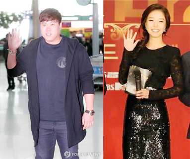▲ 류현진, 배지현 아나운서와 열애. 연합뉴스