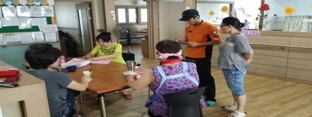 ▲ 시흥소방서 요양병원  점검