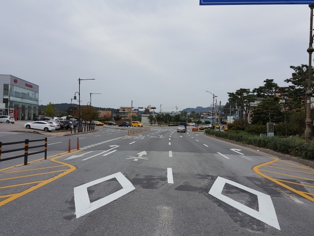 ▲ 여주경찰서 차선개선
