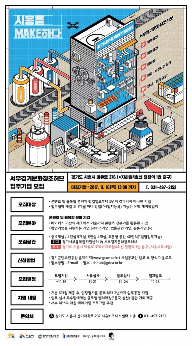 ▲ 시흥,서부경기문화창조허브 입주모집1(홍보문)