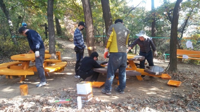 ▲ 군포-수리산 등산로 편의시설물 정비