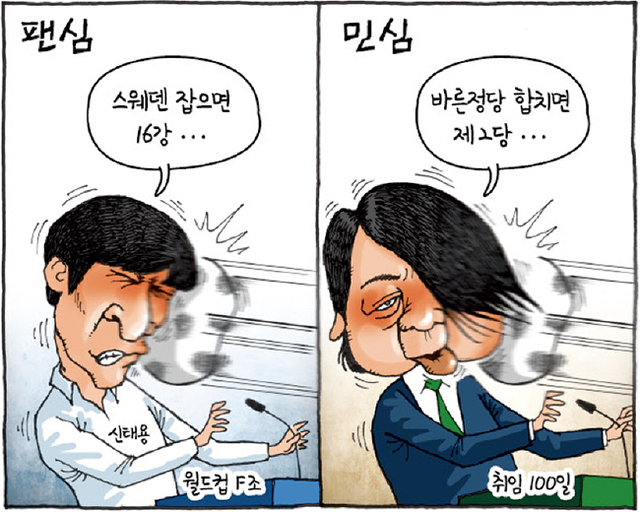 ▲ [경기만평] 팬심… 민심…