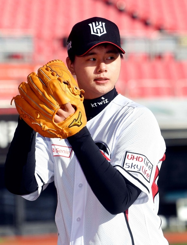 ▲ kt wiz 신인 투수 김민.전형민기자