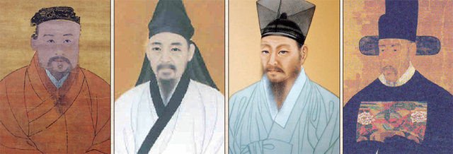2018년 무술년(戊戌年)은 경기정명 천년을 맞는 뜻깊은 해다. 새로운 미래를 준비하기 위해서는 과거와 현재를 두루 살펴, 경기도민의 정체성과 정신문화를 찾아야 한다. 우리나라에 처음 성리학을 들여온 회헌 안향 선생(사진 왼쪽)부터 경기도의 대표적인 사상가 율곡 이이, 다산 정약용, 오리 이원익 초상. 경기일보 DB