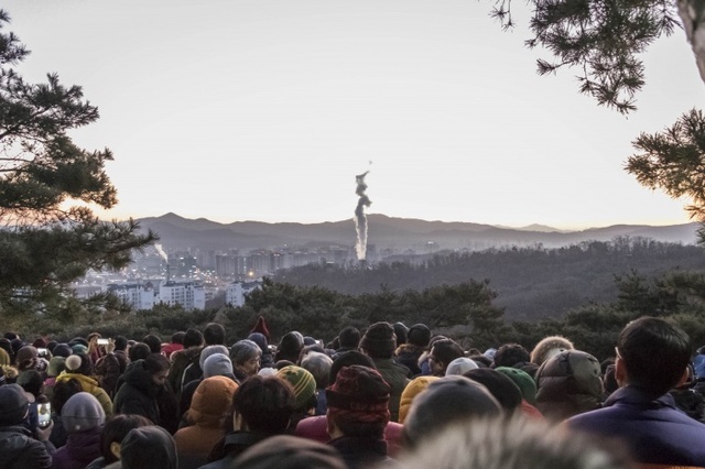 ▲ 프로젝트 참여 작가가 기록한 성남 금토산 안한식 모습