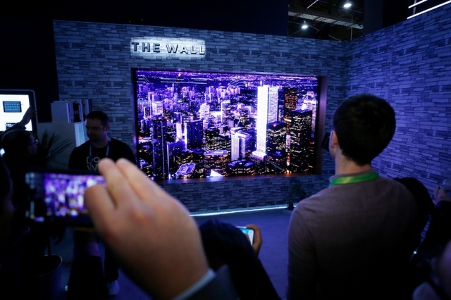 ▲ 삼성전자 모듈러 TV TheWall(1)_CESbooth