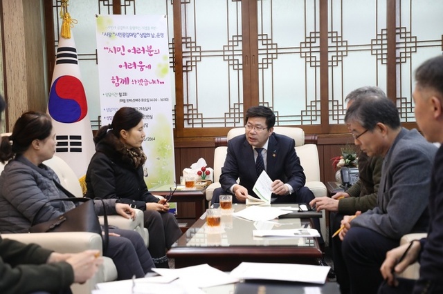 ▲ 공재광평택시장  민토 시민공감마당 상담의 날 운영