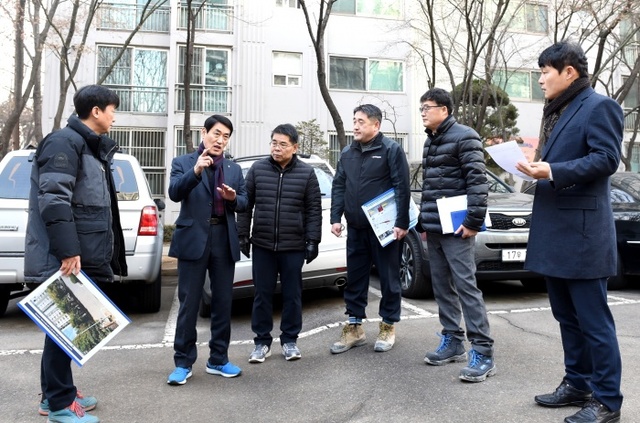 ▲ 오수봉 하남시장, 공사현장 방문, 민원해결 촉구