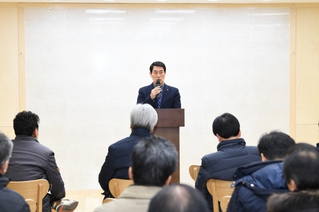 ▲ 하남시 산불감시원 부정청탁채용 관련, 오수봉 하남시장 긴급기자회견