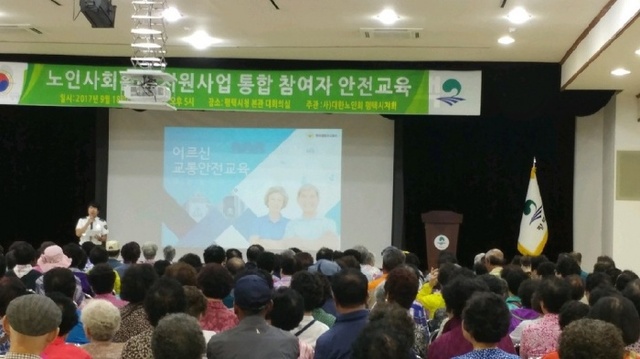 ▲ 대한노인회 대상 안전교육