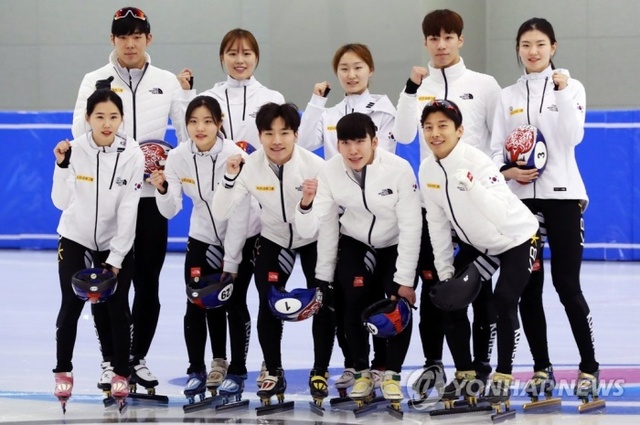▲ 2018 평창 동계올림픽에 참가하는 대한민국 쇼트트랙 국가대표 선수들.연합뉴스