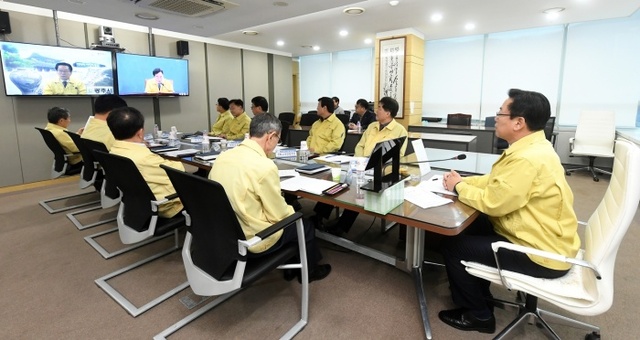 ▲ 조억동 시장, 국가안전대진단 관련 영상회의 참석 (1)