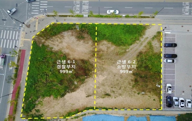 ▲ 소방-경찰 예정 부지 표시 사진