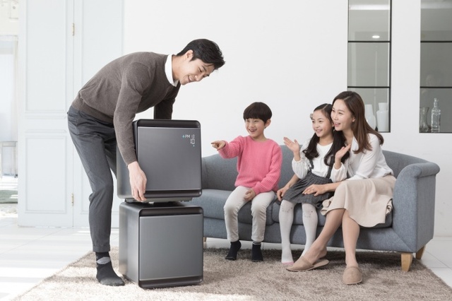 ▲ 모듈형 공기청정기 삼성 큐브(2)
