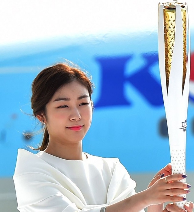 ▲ 김연아 성화.