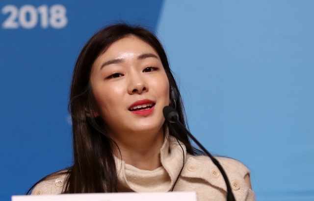 ▲ 10일 오전 강원도 평창 메인프레스센터(MPC)에서 열린 기자회견에서 김연아가 질문에 답하고 있다.연합뉴스