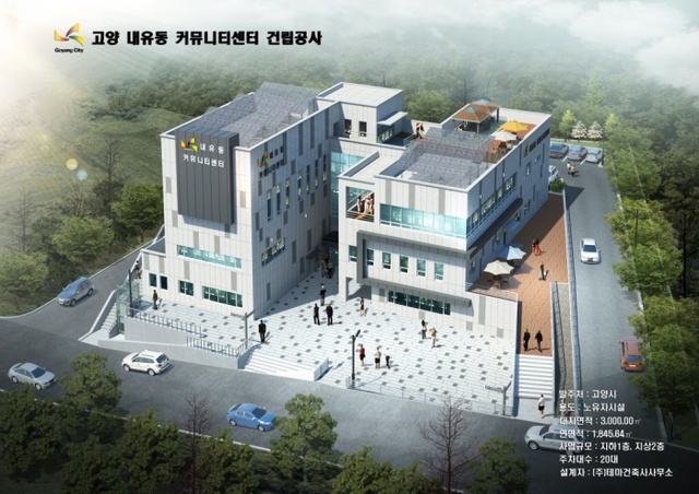 ▲ 고양시 ‘내유동커뮤니티센터’ 조감도(사진제공=고양시청)