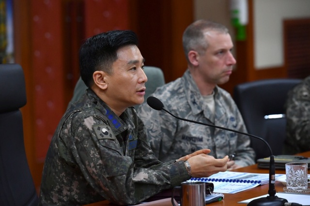 ▲ (공작사) 비헹장 피해복구을 역량 강화을 위한 한미 전술토의 대표